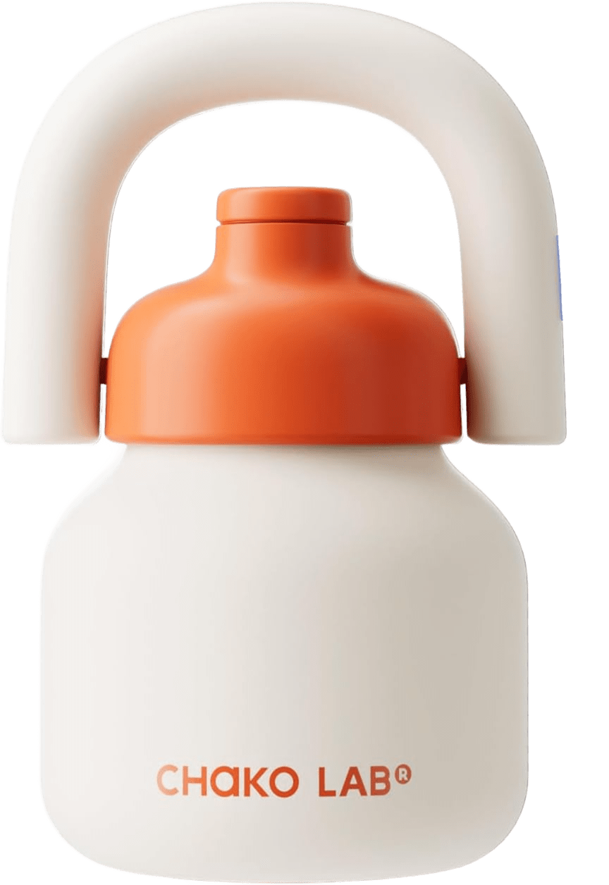 CHAKOLAB – LINLIN Termo 33 oz con Popote, Asa y Doble Aislamiento