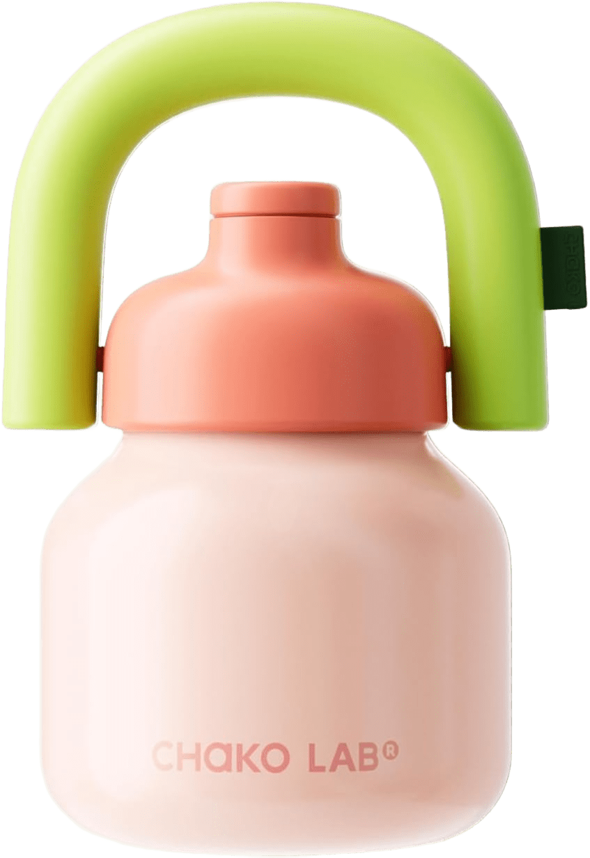 CHAKOLAB – LINLIN Termo 33 oz con Popote, Asa y Doble Aislamiento