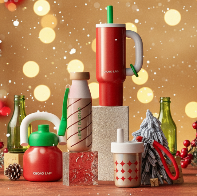 ChakoLab™ Botella Navideña Edición Especial – Acero Inoxidable