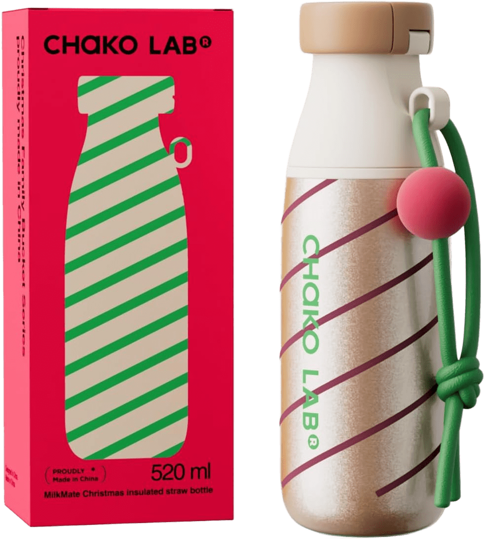 ChakoLab™ Botella Navideña Edición Especial – Acero Inoxidable