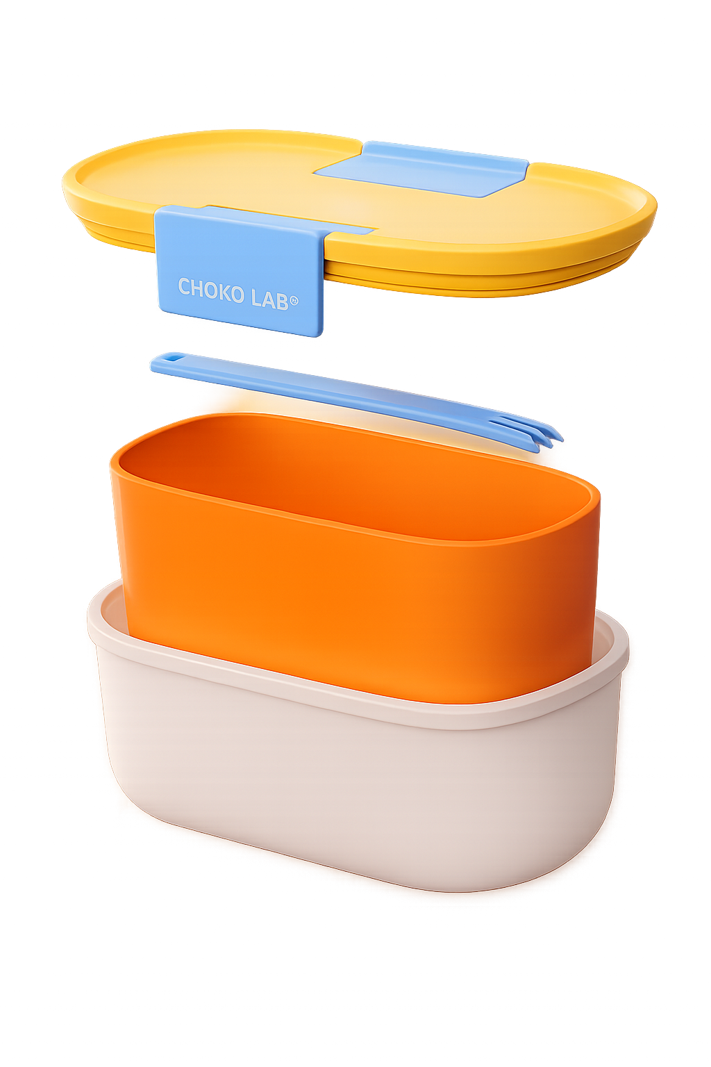LunchBox Hermética ChakoLab™ 21 oz con Filtro y Tenedor Integrado