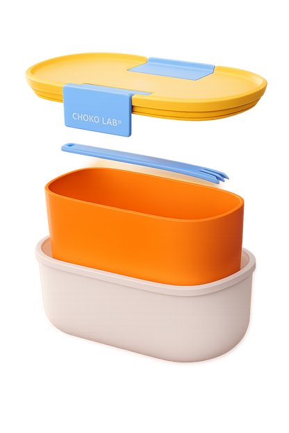 LunchBox Hermética ChakoLab™ 21 oz con Filtro y Tenedor Integrado