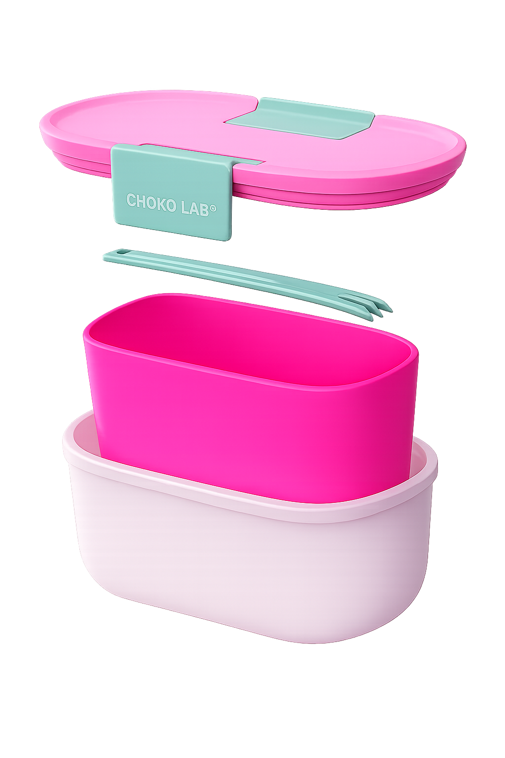 LunchBox Hermética ChakoLab™ 21 oz con Filtro y Tenedor Integrado